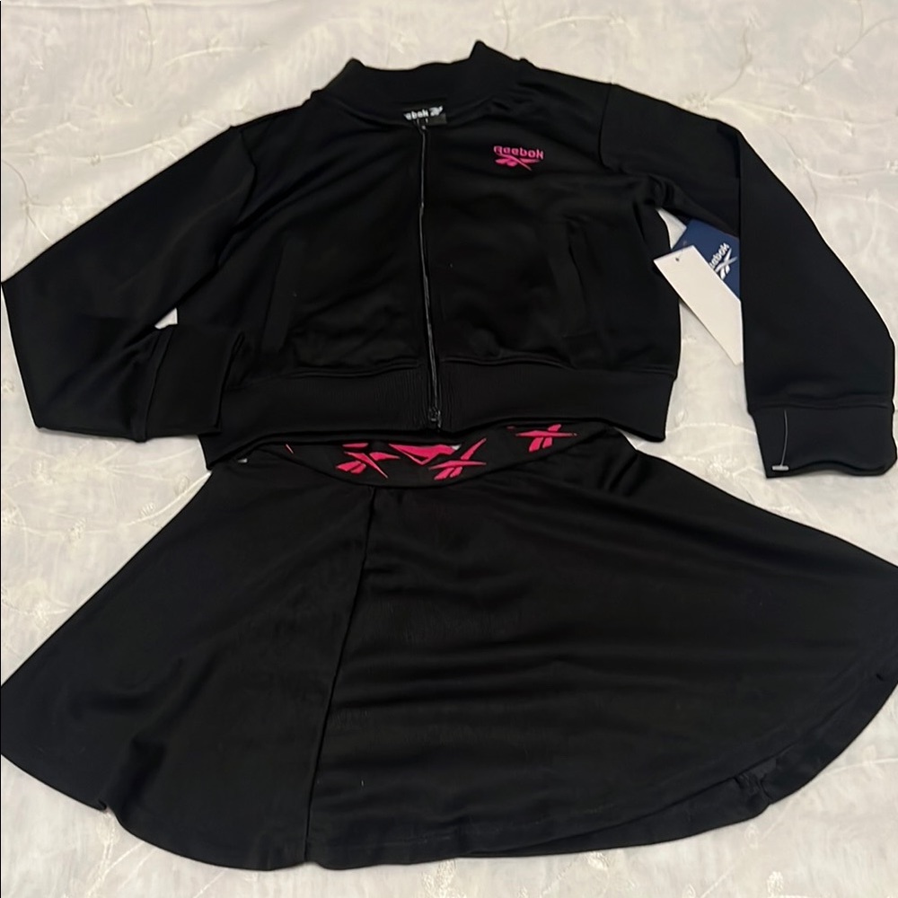 Reebok Black and Pink Sports Ensemble